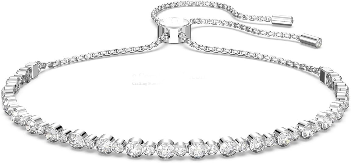 925 Sterling Silver Bezel-Set CZ Adjustable Bracelet
