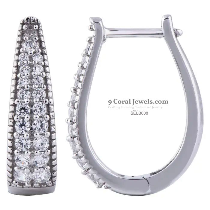 Elegant Silver Hoop Earrings