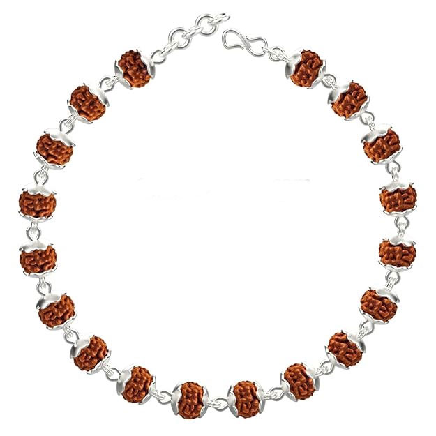 Rudraksha Silver Bracelet