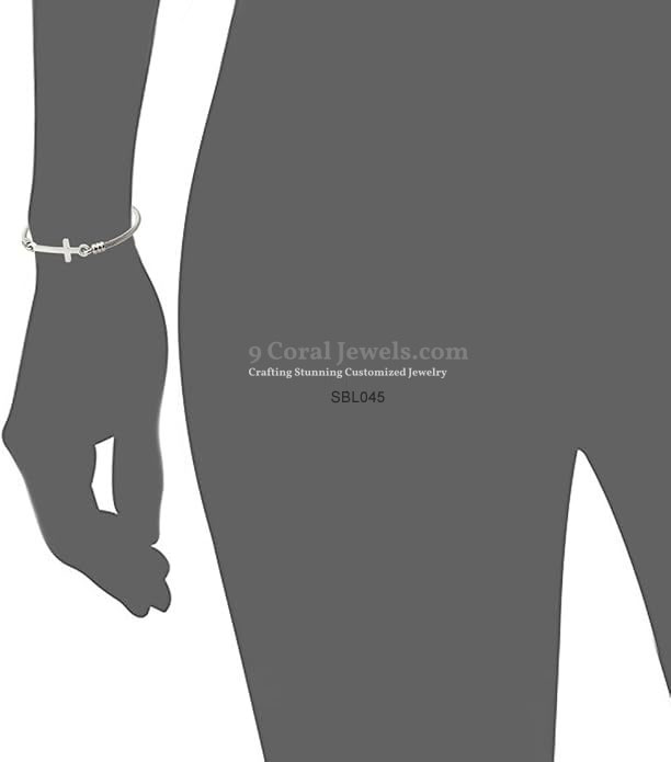 Sterling Silver Cross Bracelet