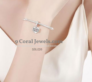 925Sterling Silver January Birthstone Charm