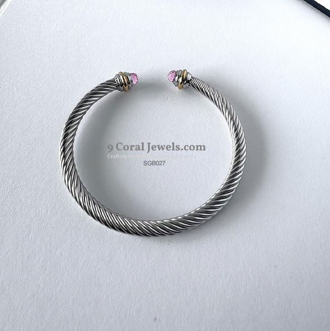 Twisted Silver Cuff Bracelet