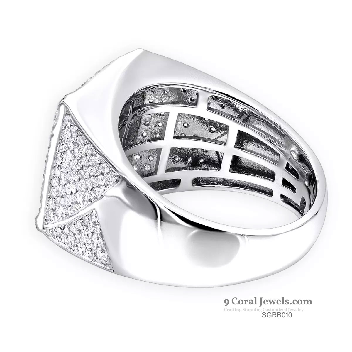 Men's Sterling Silver Cubic Zircon Ring