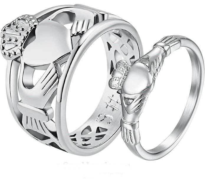 Custom Angel and Heart Ring