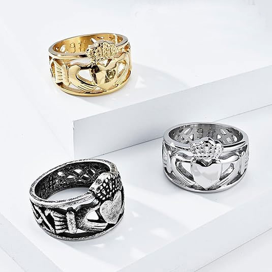 Custom Angel and Heart Ring