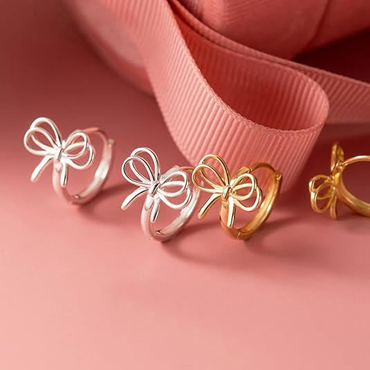 Sterling Silver Bow Earrings