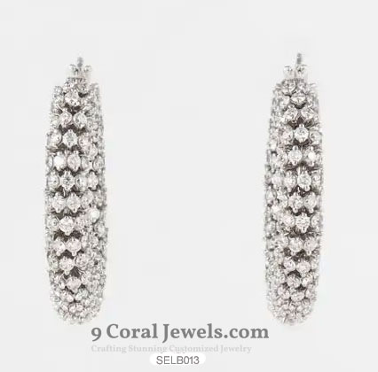 Diamond Hoop Earrings