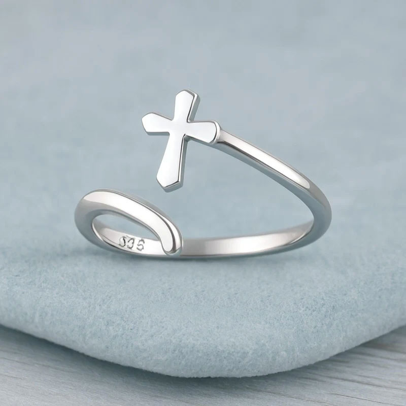 Sterling Silver Cross Ring