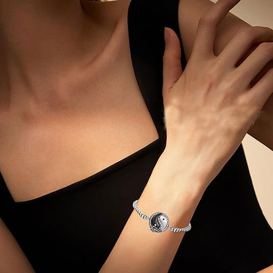Yin Yang Silver Bracelet