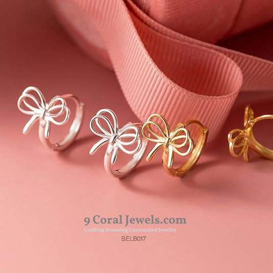 Sterling Silver Bow Earrings