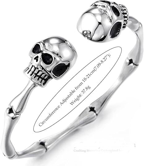 Silver Skull Bracelet