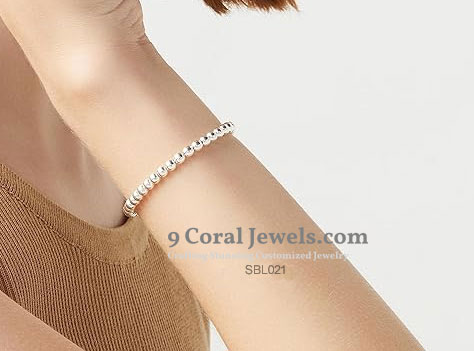 Sterling Silver Bead Bracelet