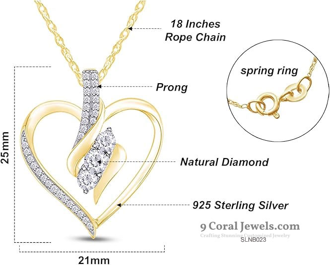 Elegant Heart-Shaped Pendant Necklace