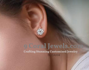 Elegant CZ Diamond Stud Earrings