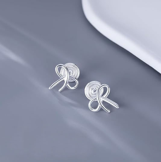 Stylish Silver Wire Earrings