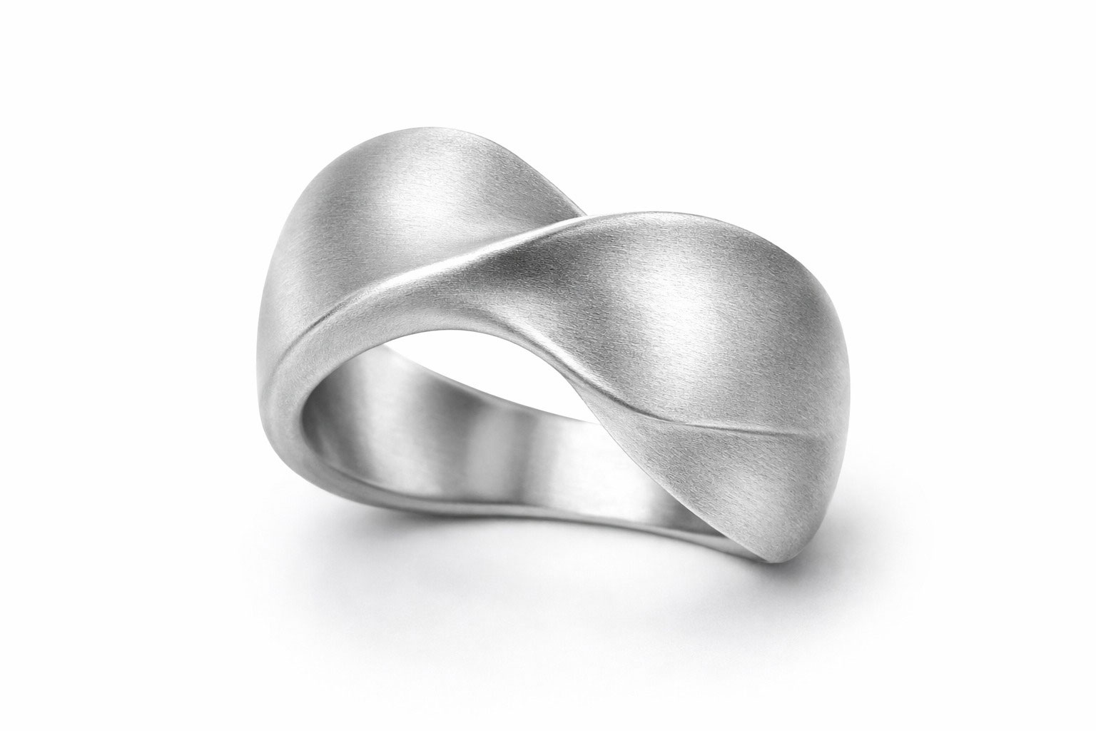 Modern Infinity Silver Ring