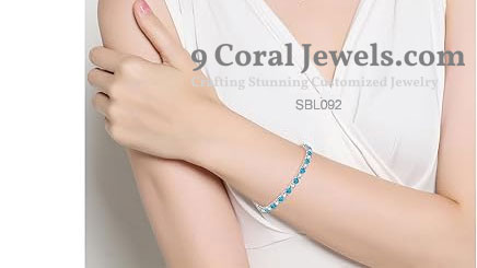 925 Sterling Silver CZ Tennis Adjustable Bracelet