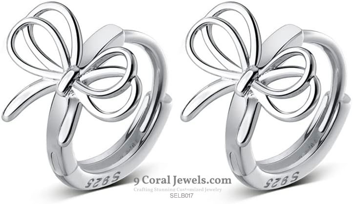 Sterling Silver Bow Earrings
