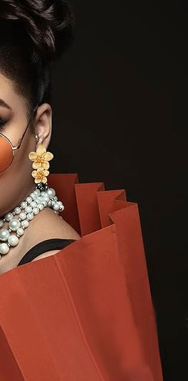 Sterling Silver, Gold Plated Floral Drop Earrings