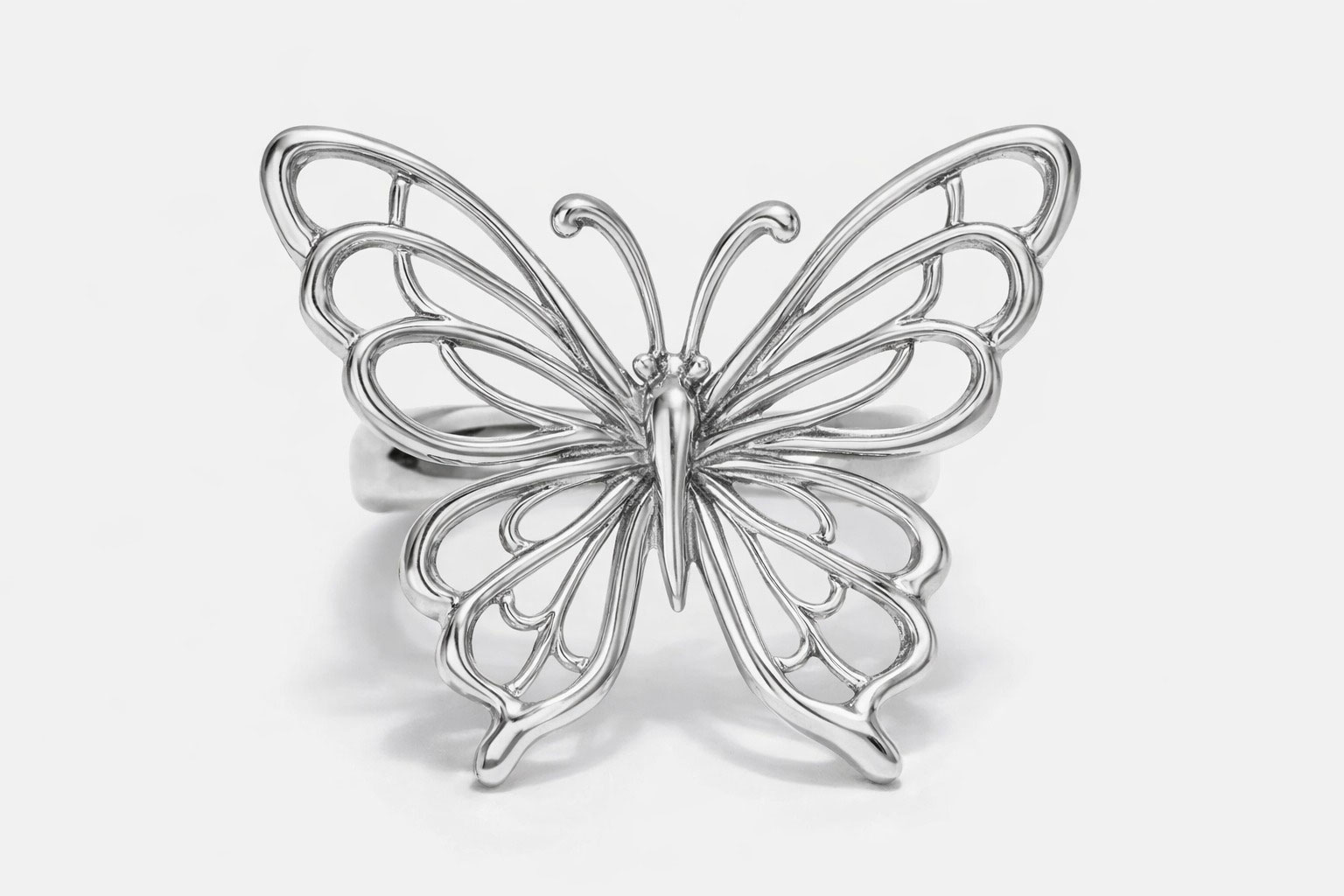 Silver Butterfly Ring