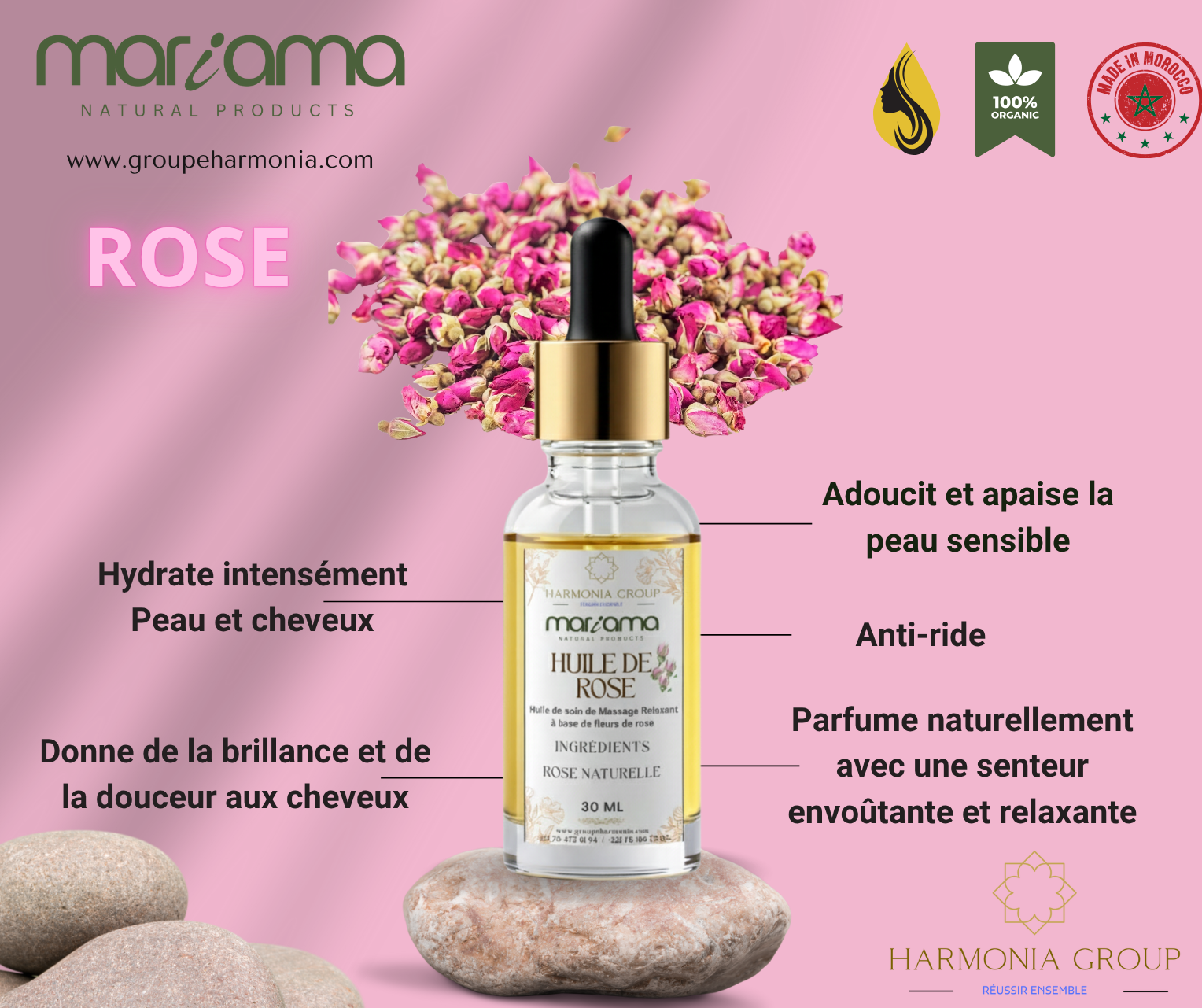 Huile de rose