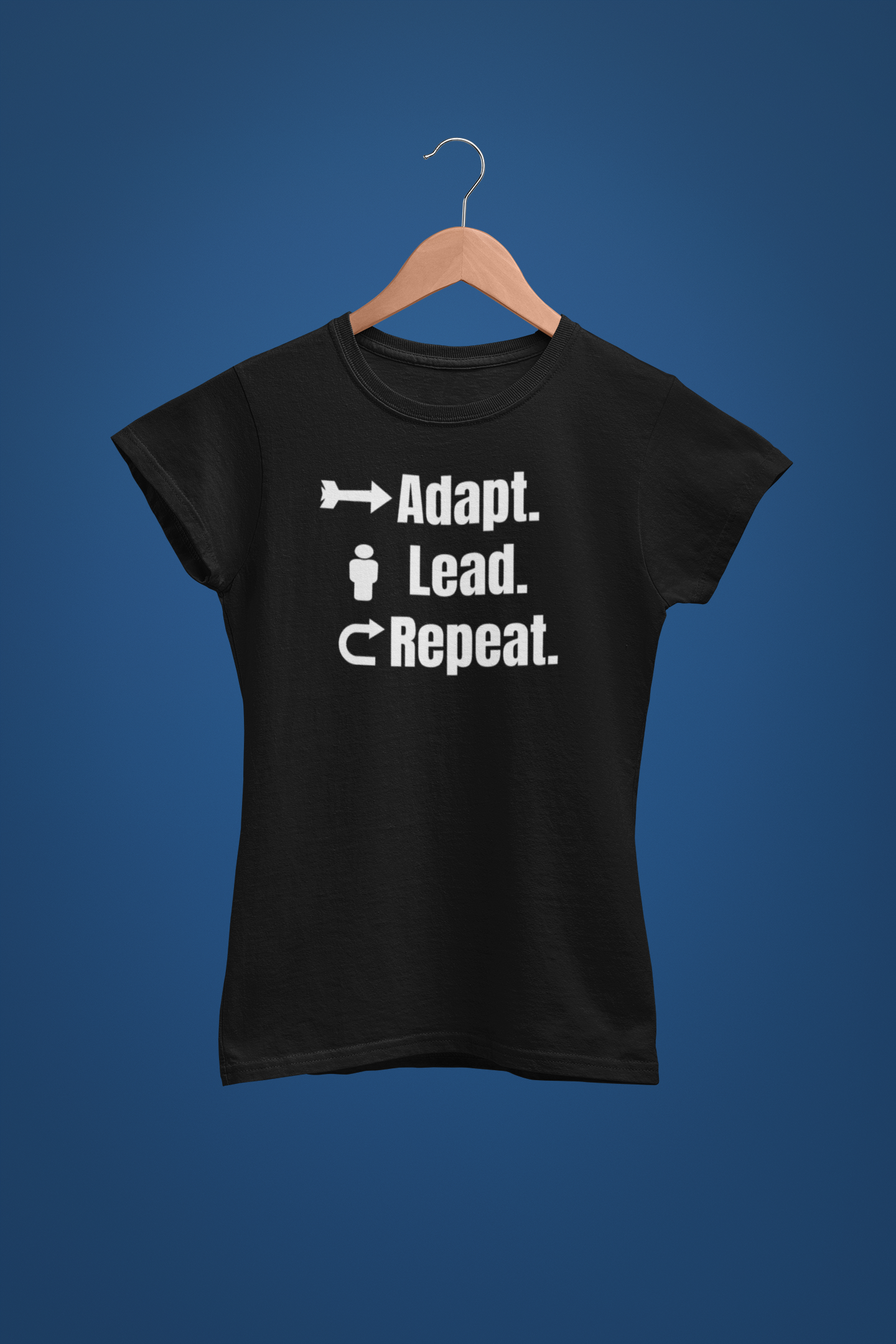 Adapt. Lead. Repeat. – Motivational Business Change T-Shirt for Leaders & Innovators - Women