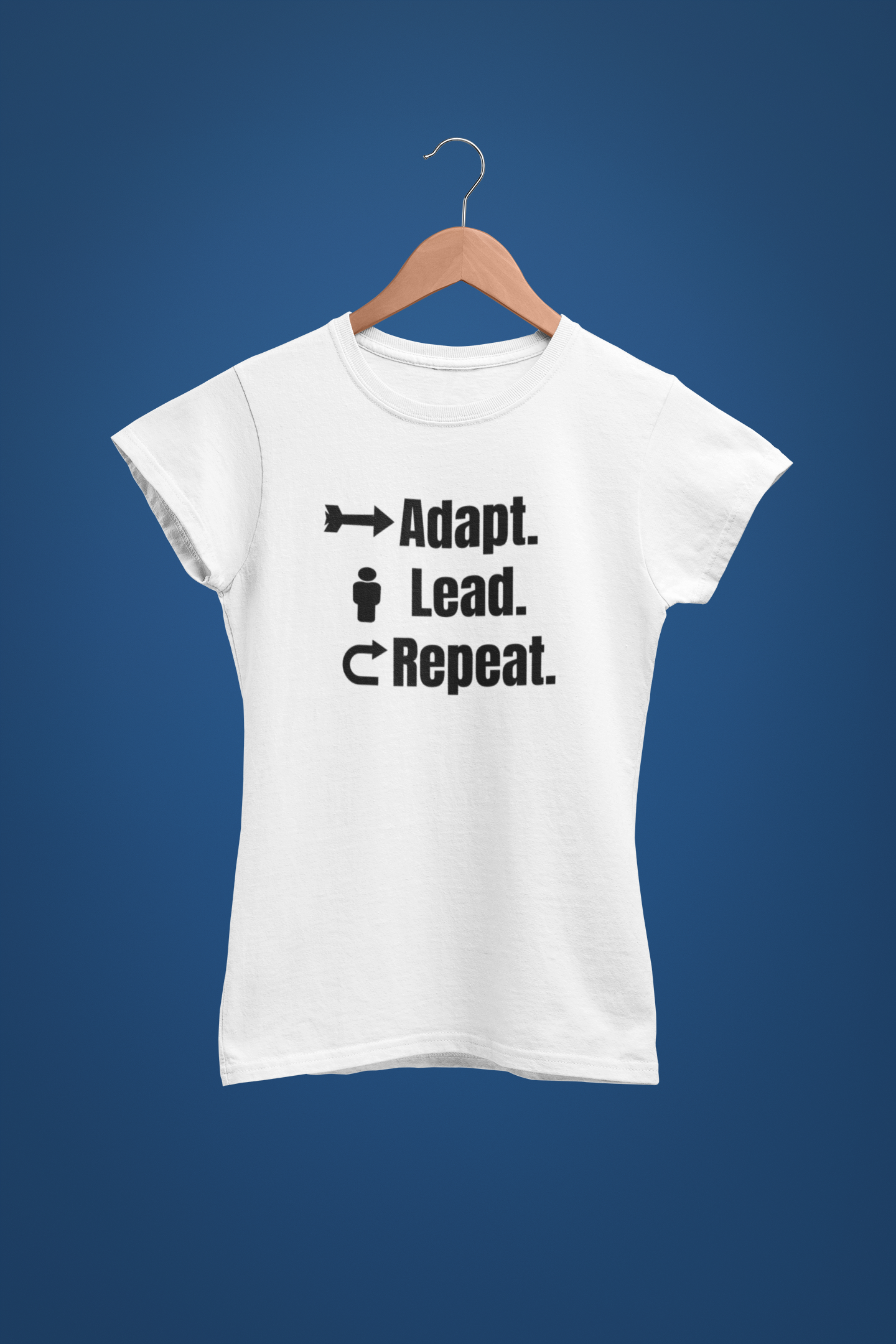 Adapt. Lead. Repeat. – Motivational Business Change T-Shirt for Leaders & Innovators - Women