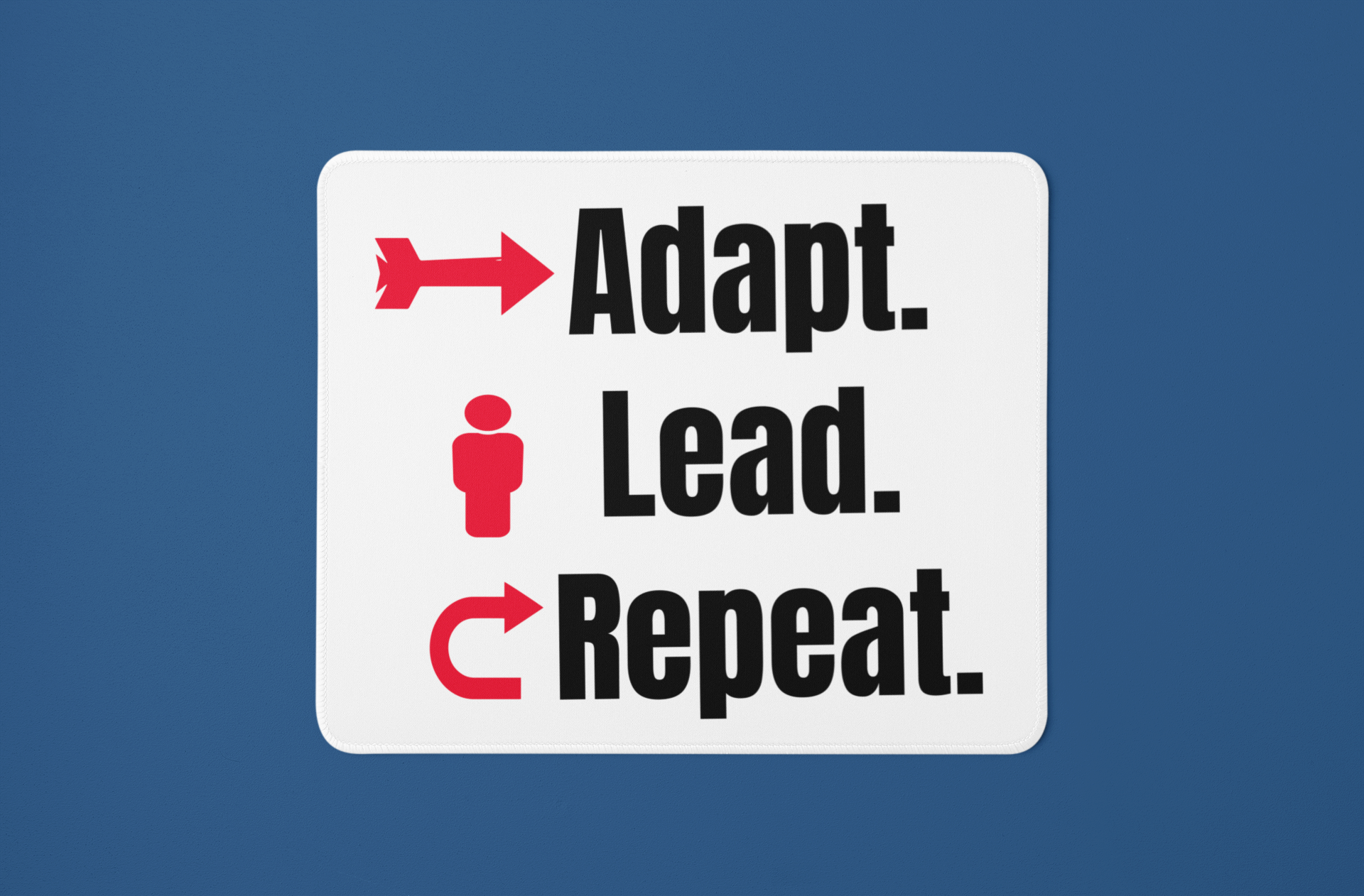 Adapt. Lead. Repeat. – Leadership Mouse Mat
