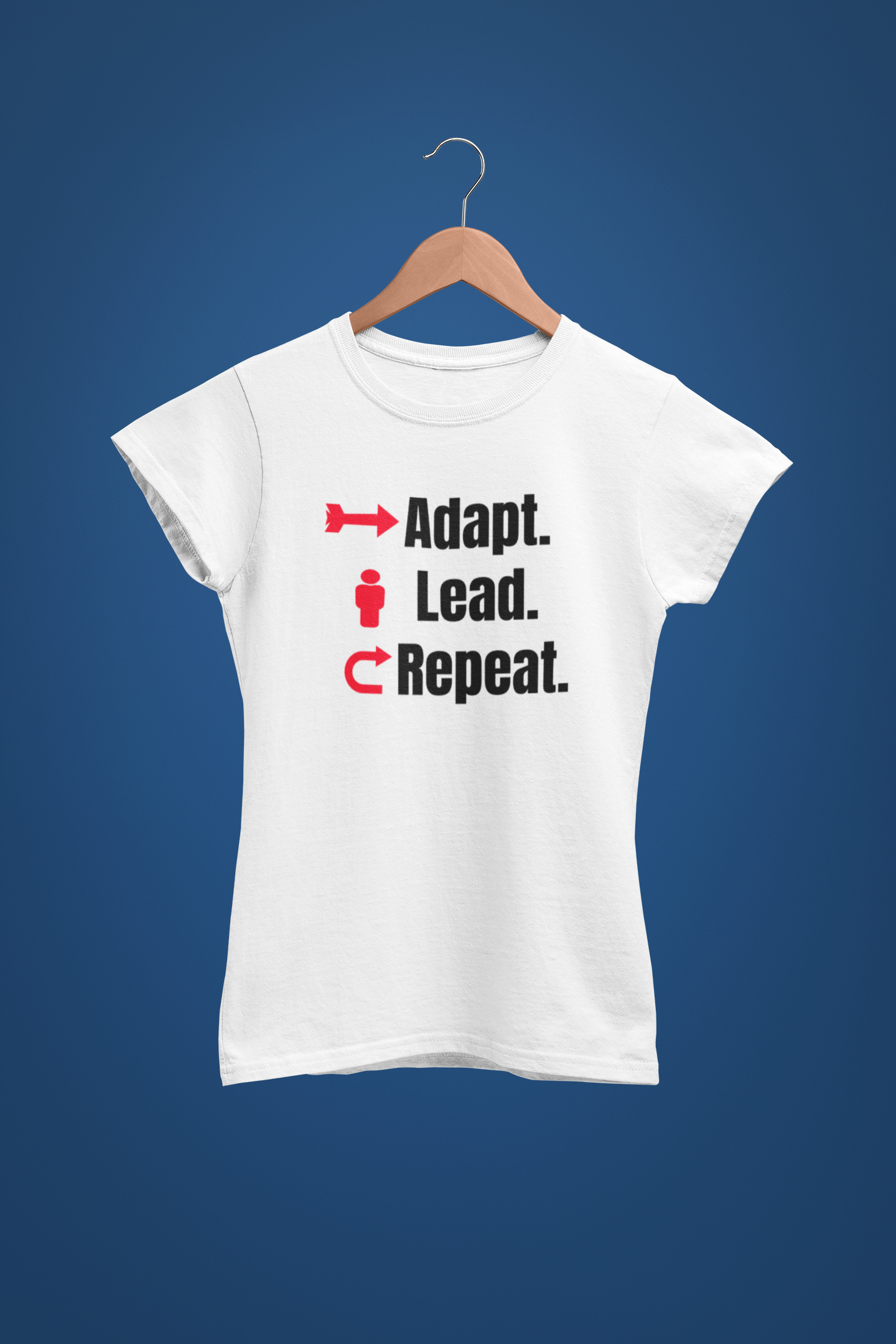 Adapt. Lead. Repeat. – Motivational Business Change T-Shirt for Leaders & Innovators - Women