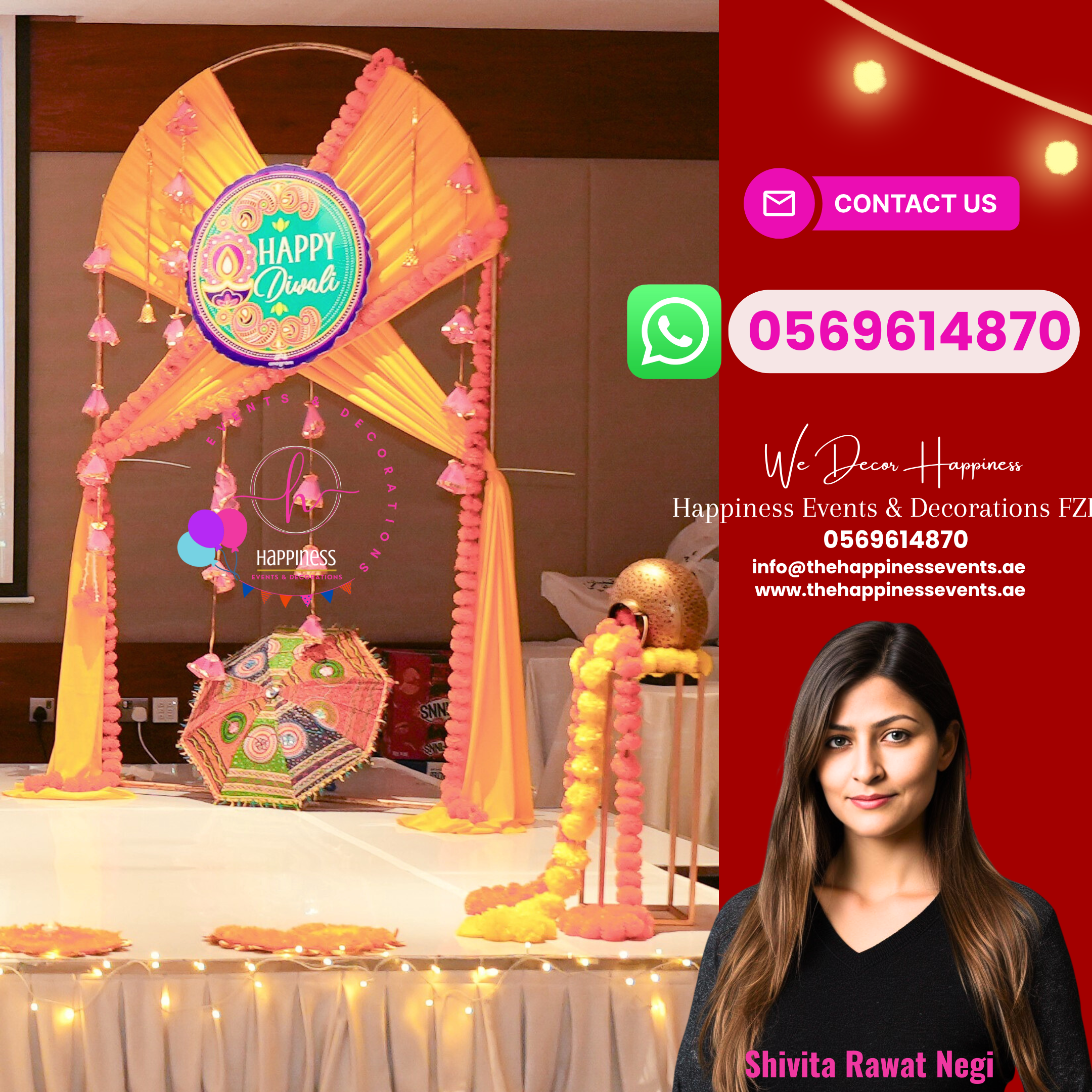 Diwali Theme Event Decoration Setup