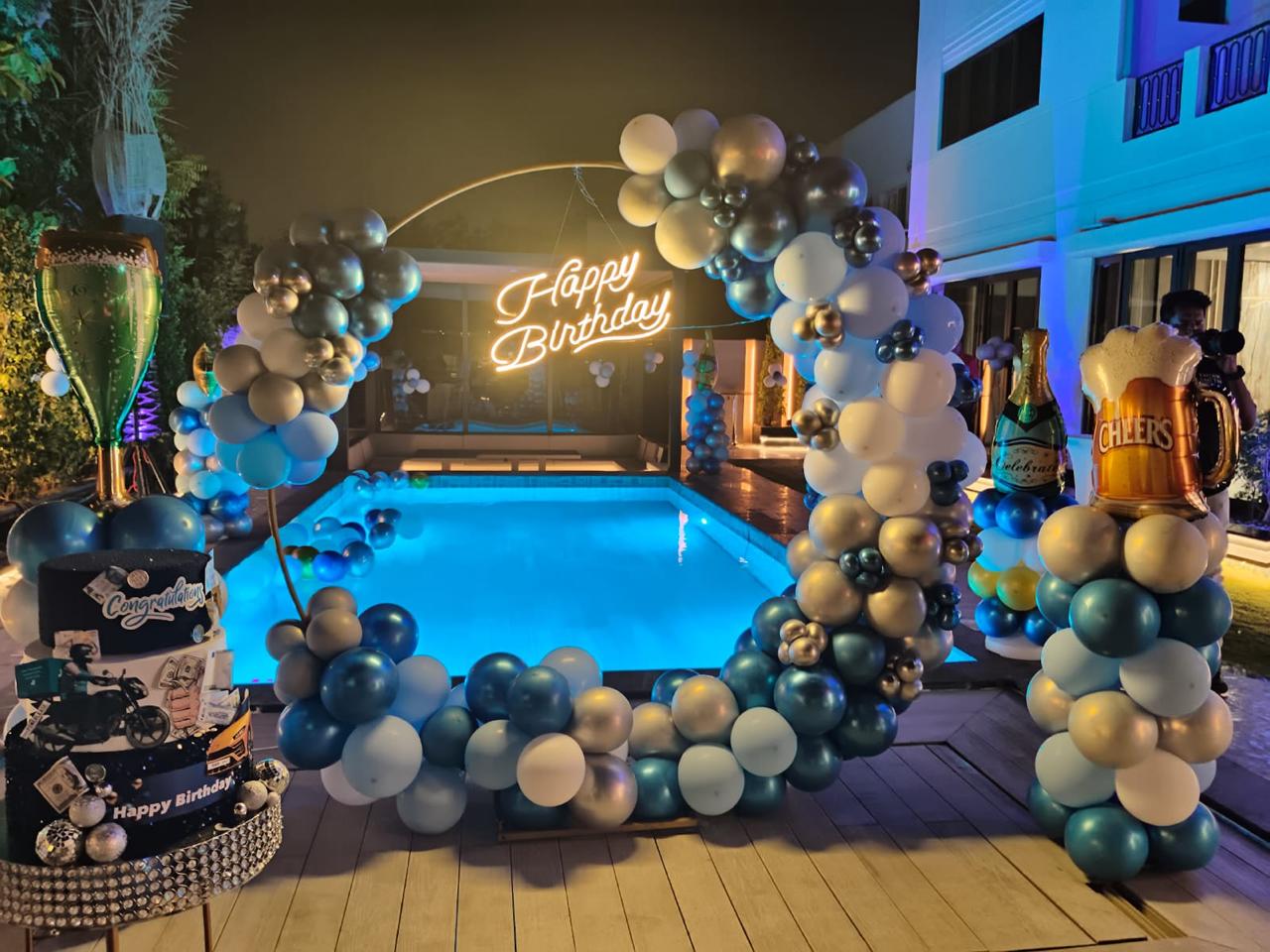 Luxury Birthday Balloon Decoration