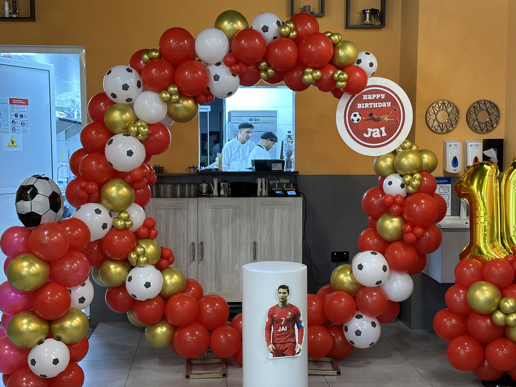 Soccer-Themed Balloon Arch