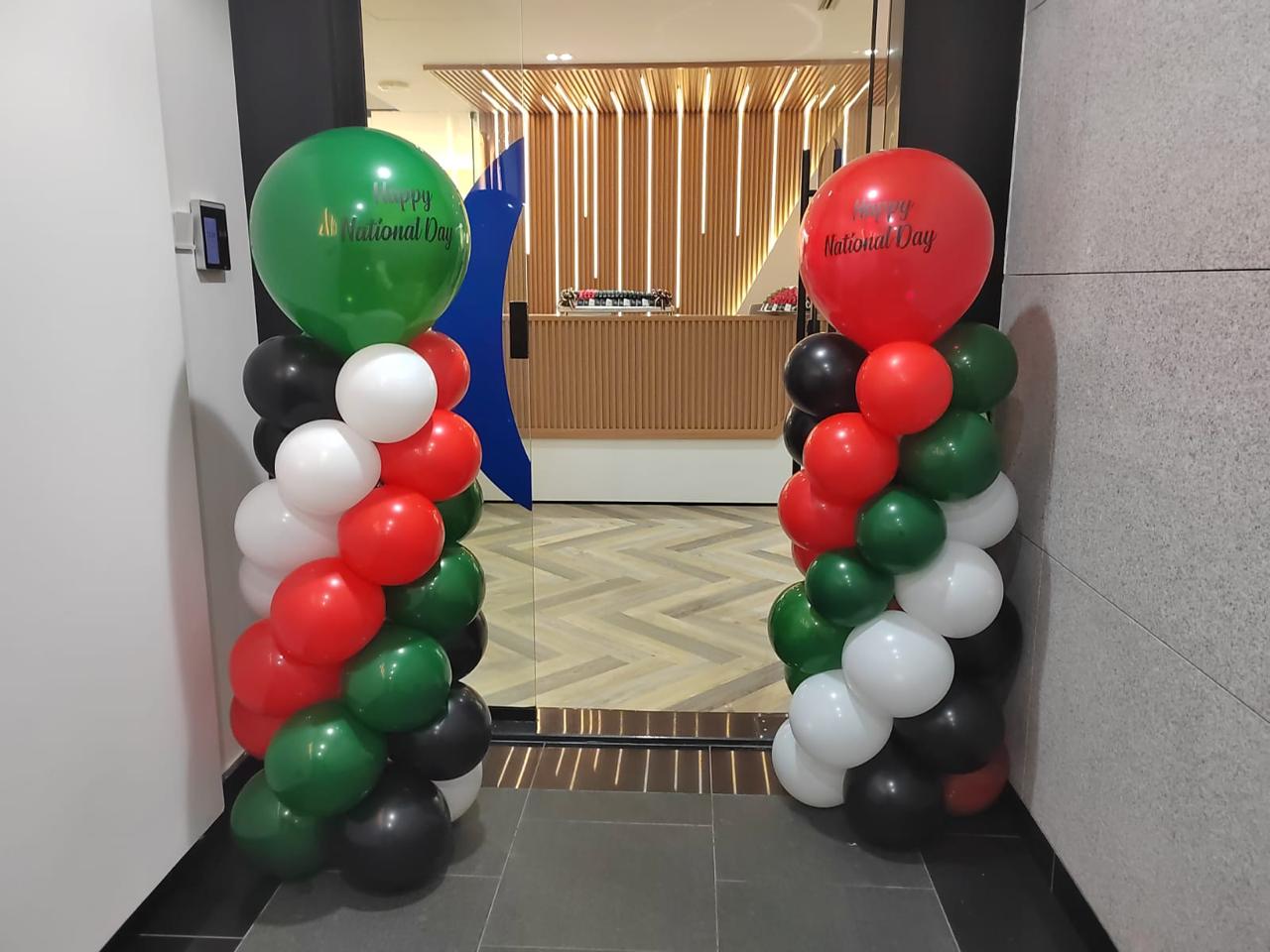 UAE National Day Balloon Columns