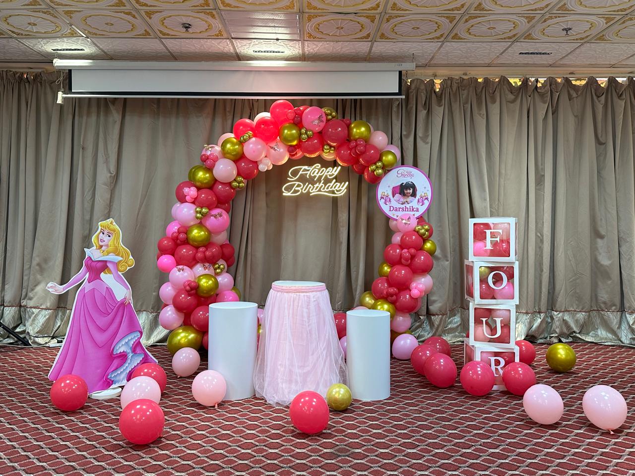 Princess Birthday Party Balloon Arch Decor Set
