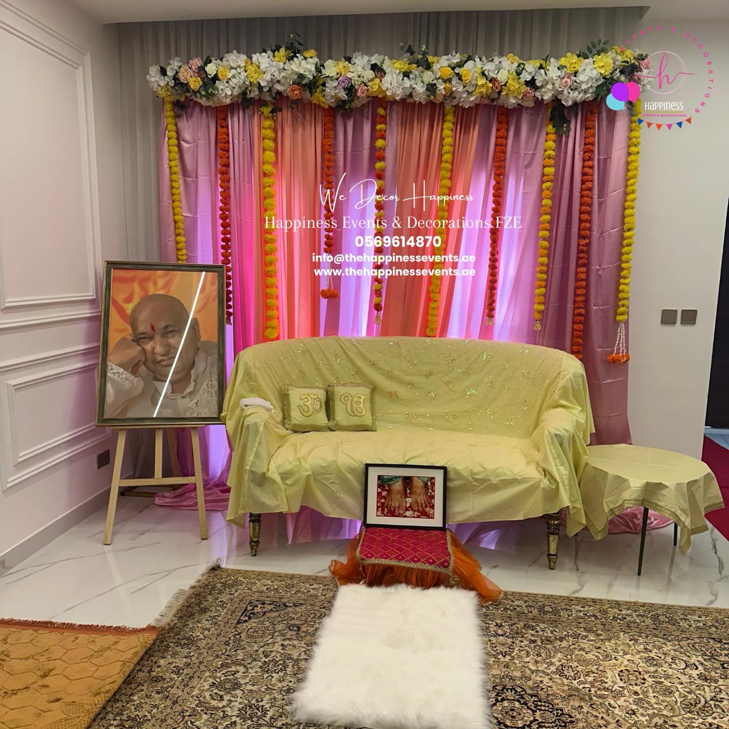 Traditional Indian Colorful Event Backdrop 