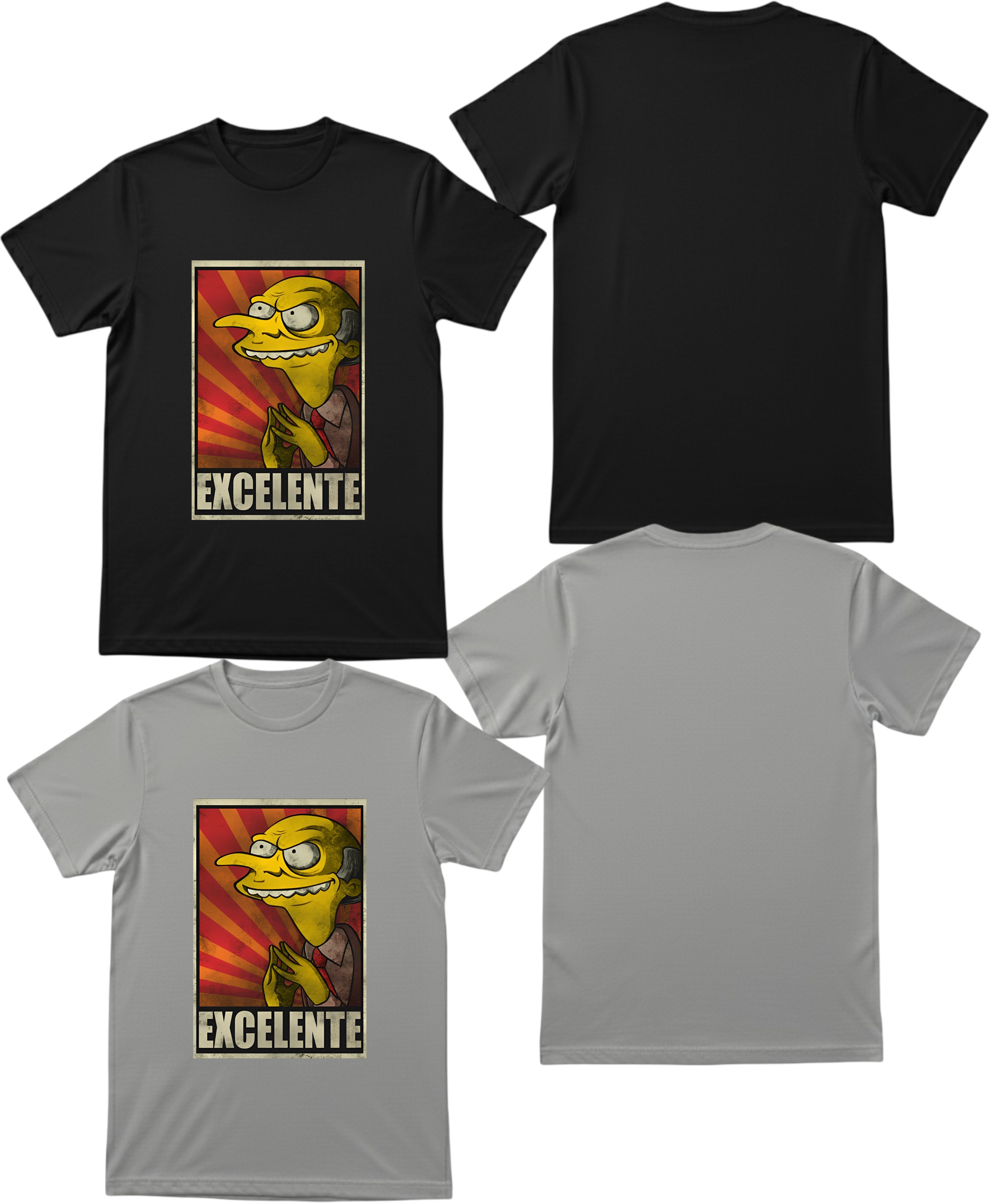 Polera Sr. Burns 'Excelente', The Simpsons, Los Simpsons