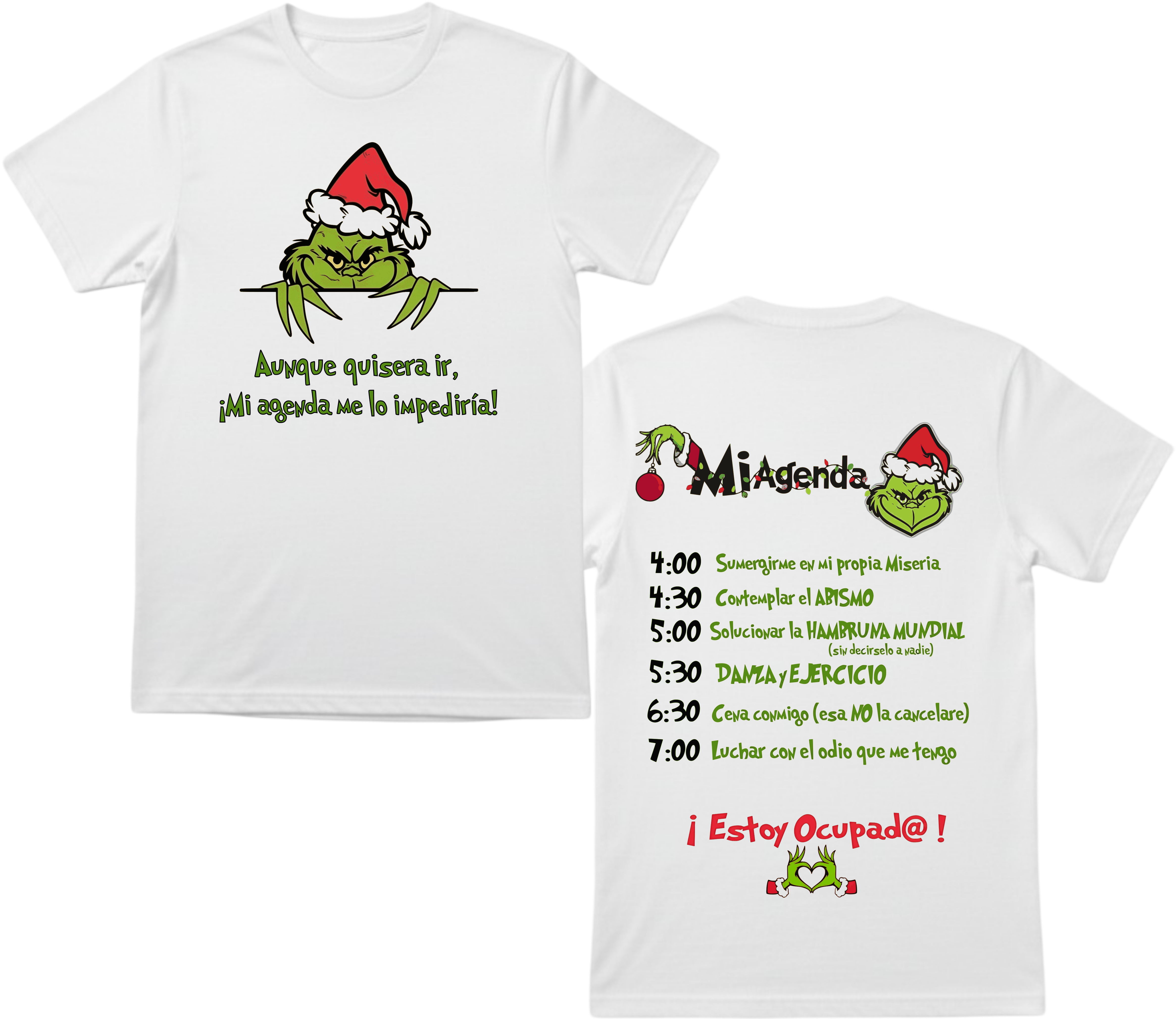 Polera Navideña de "El Grinch"