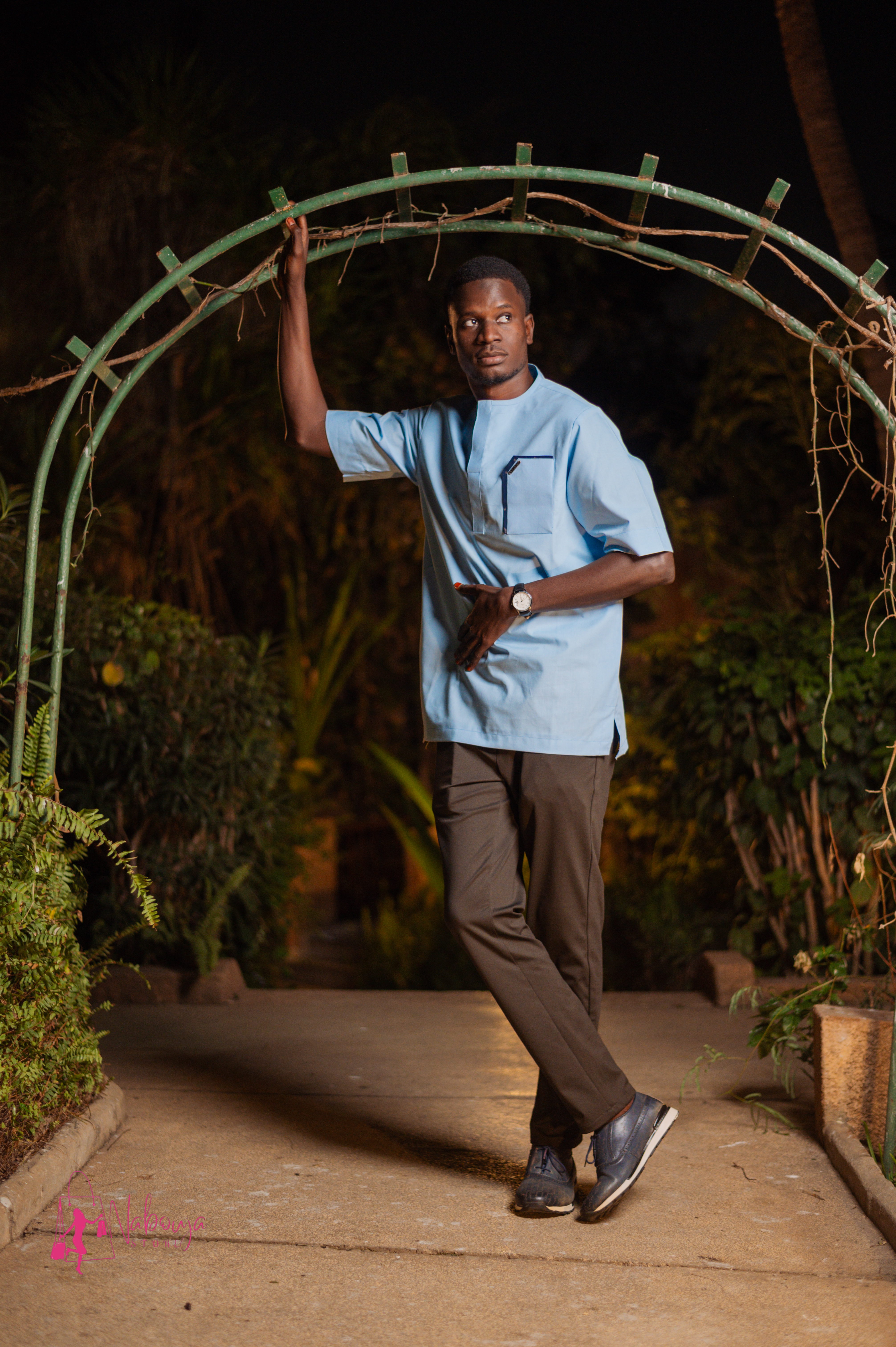 Chemise bleue pour homme