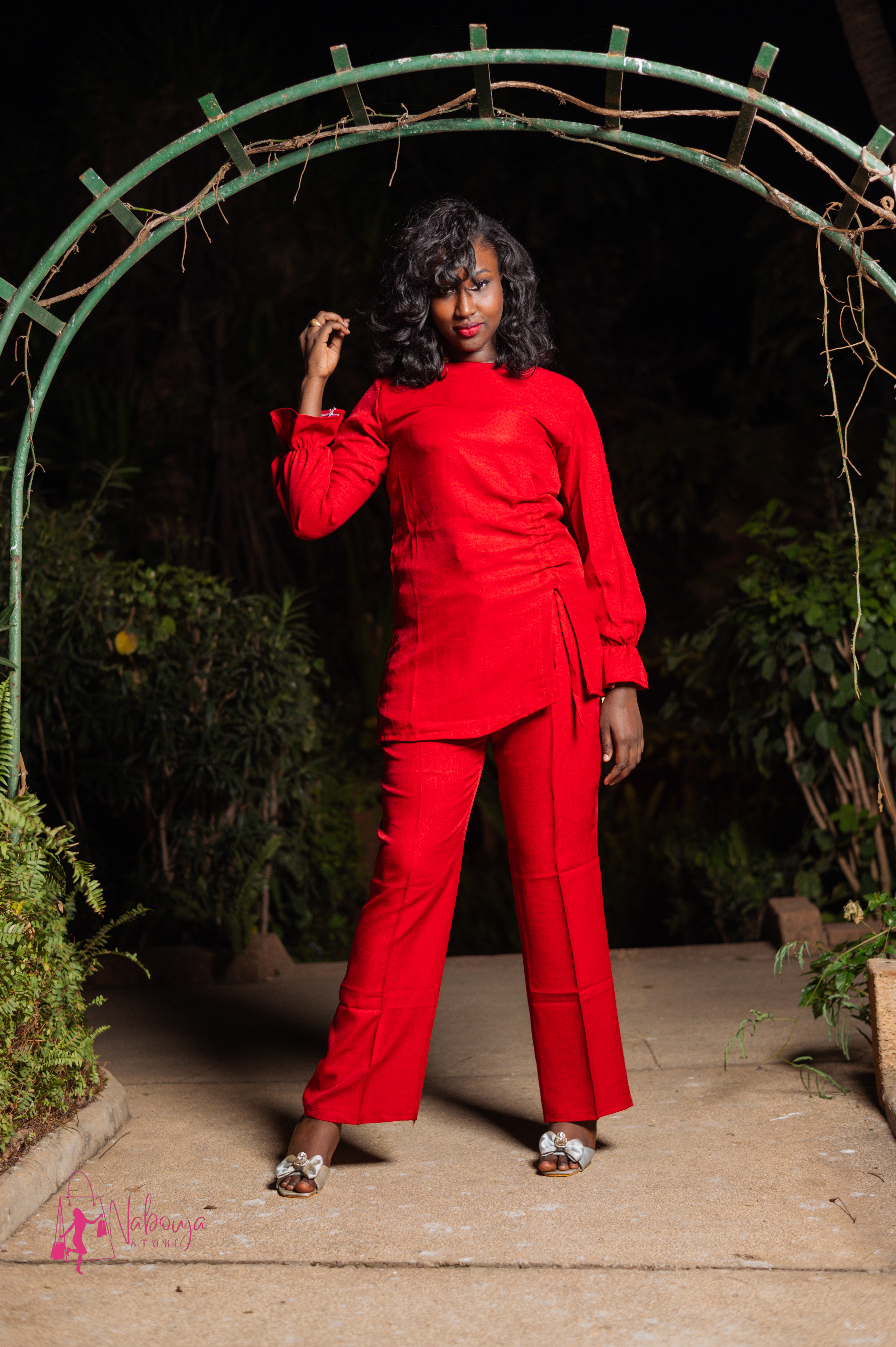 Ensemble rouge élégant