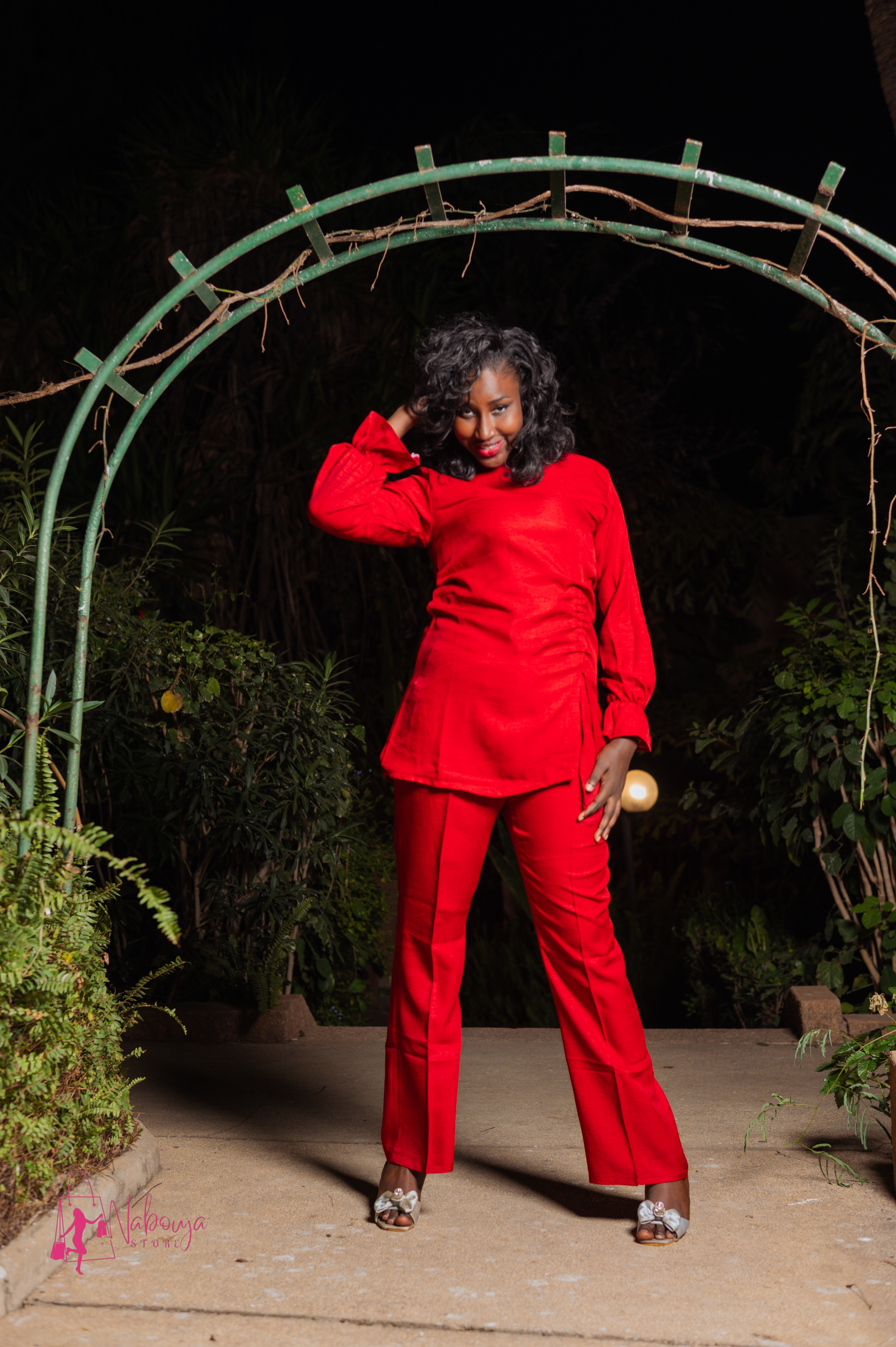 Ensemble rouge élégant