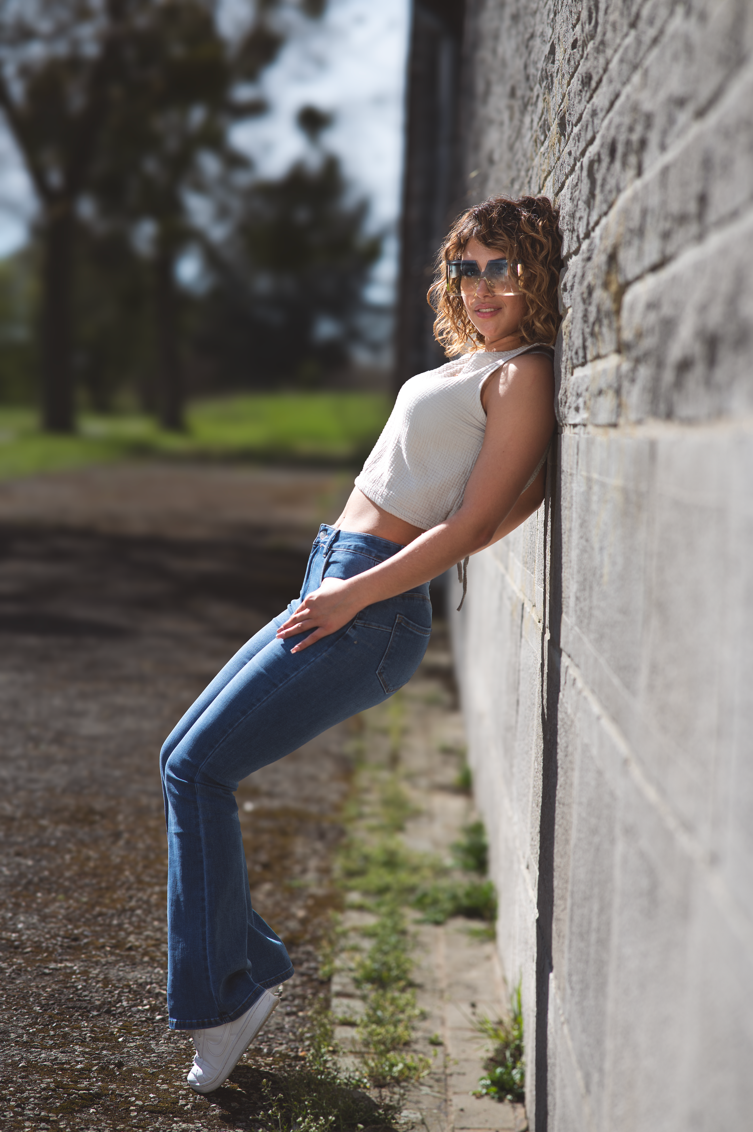 Jean push up évasé 