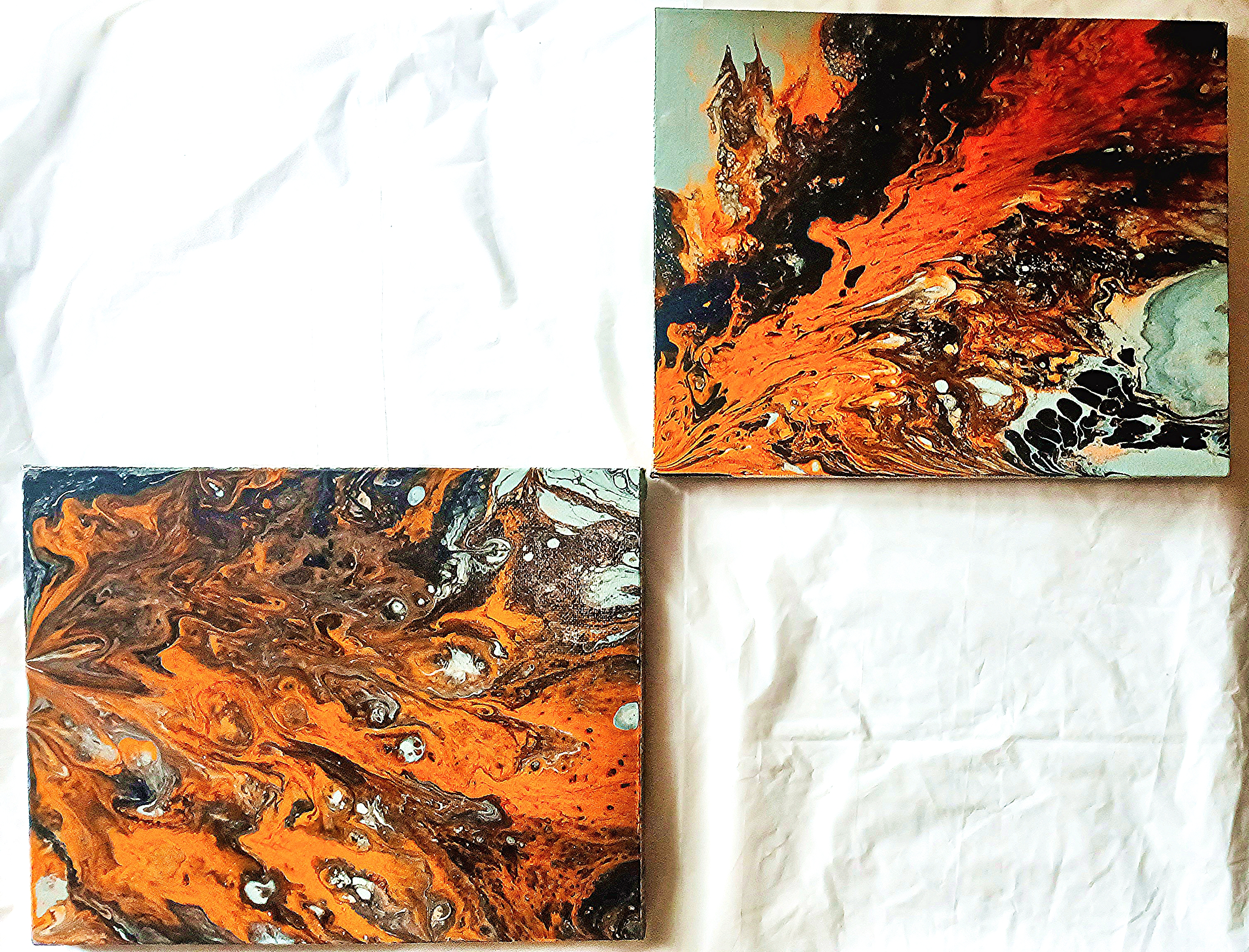 Orange and Black