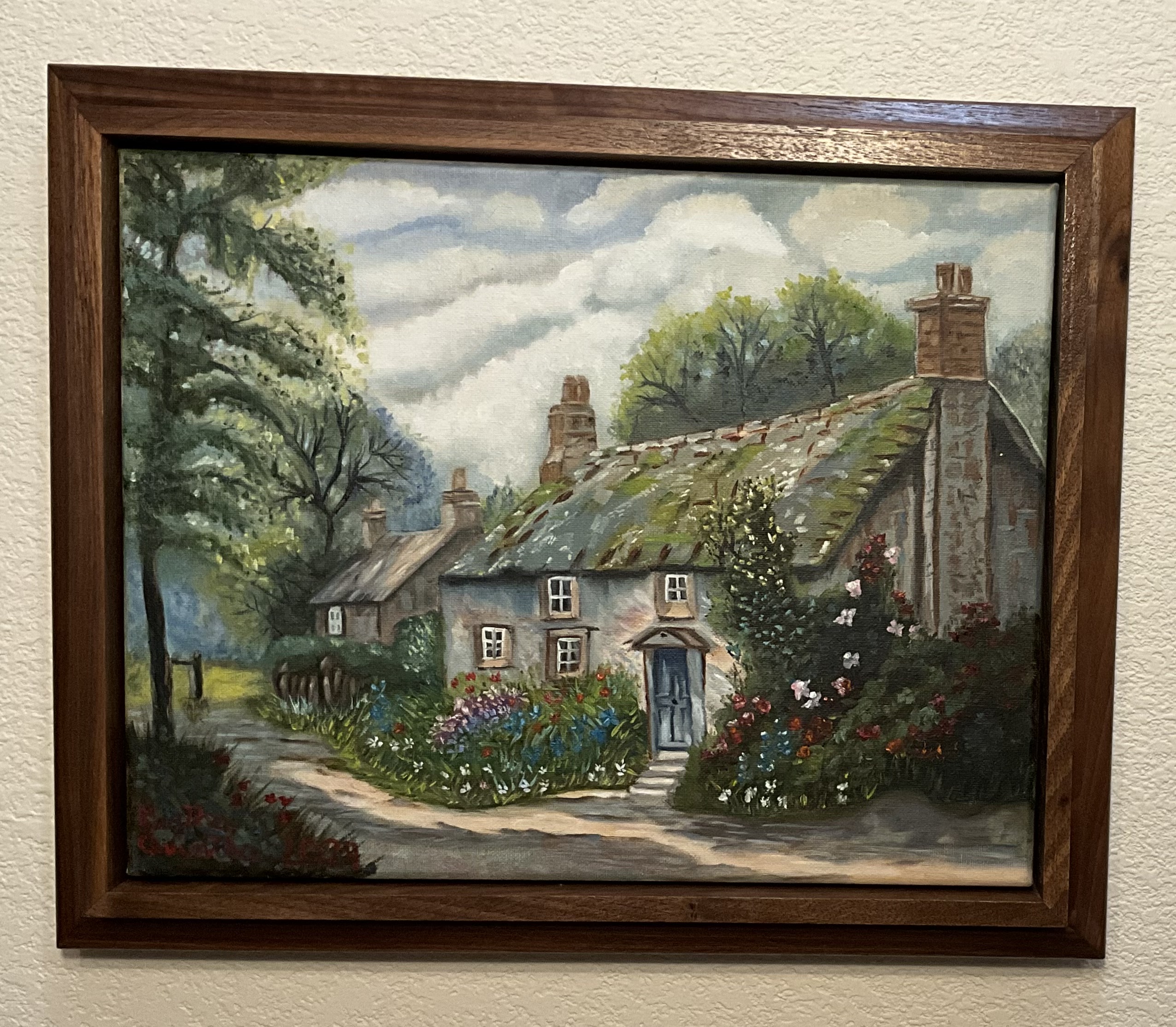 Country Cottage Landscape Painting