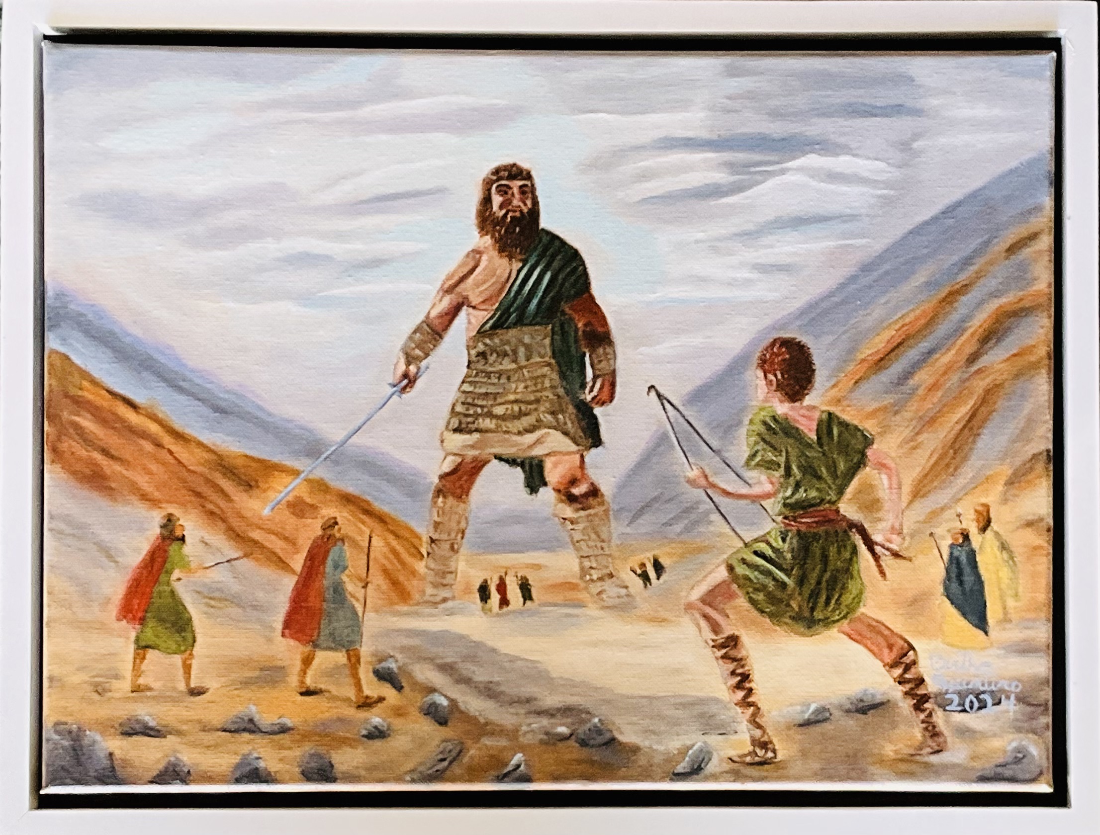 David and Goliath Painting