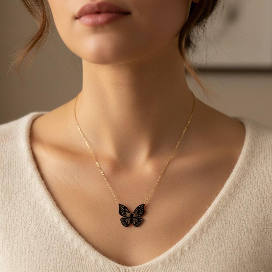 Butterfly Pendant Necklace