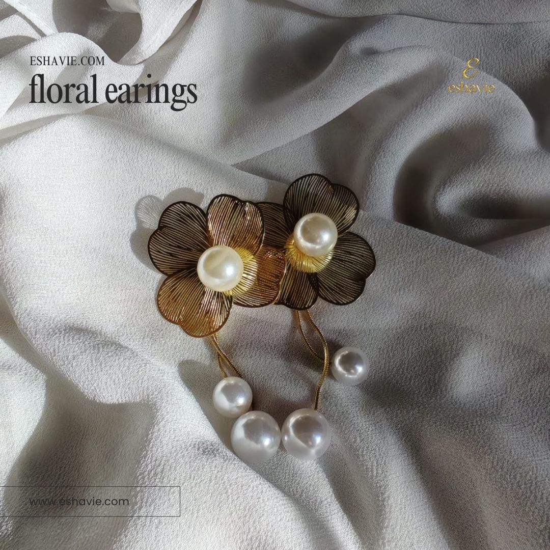 Pearl Flower Earrings