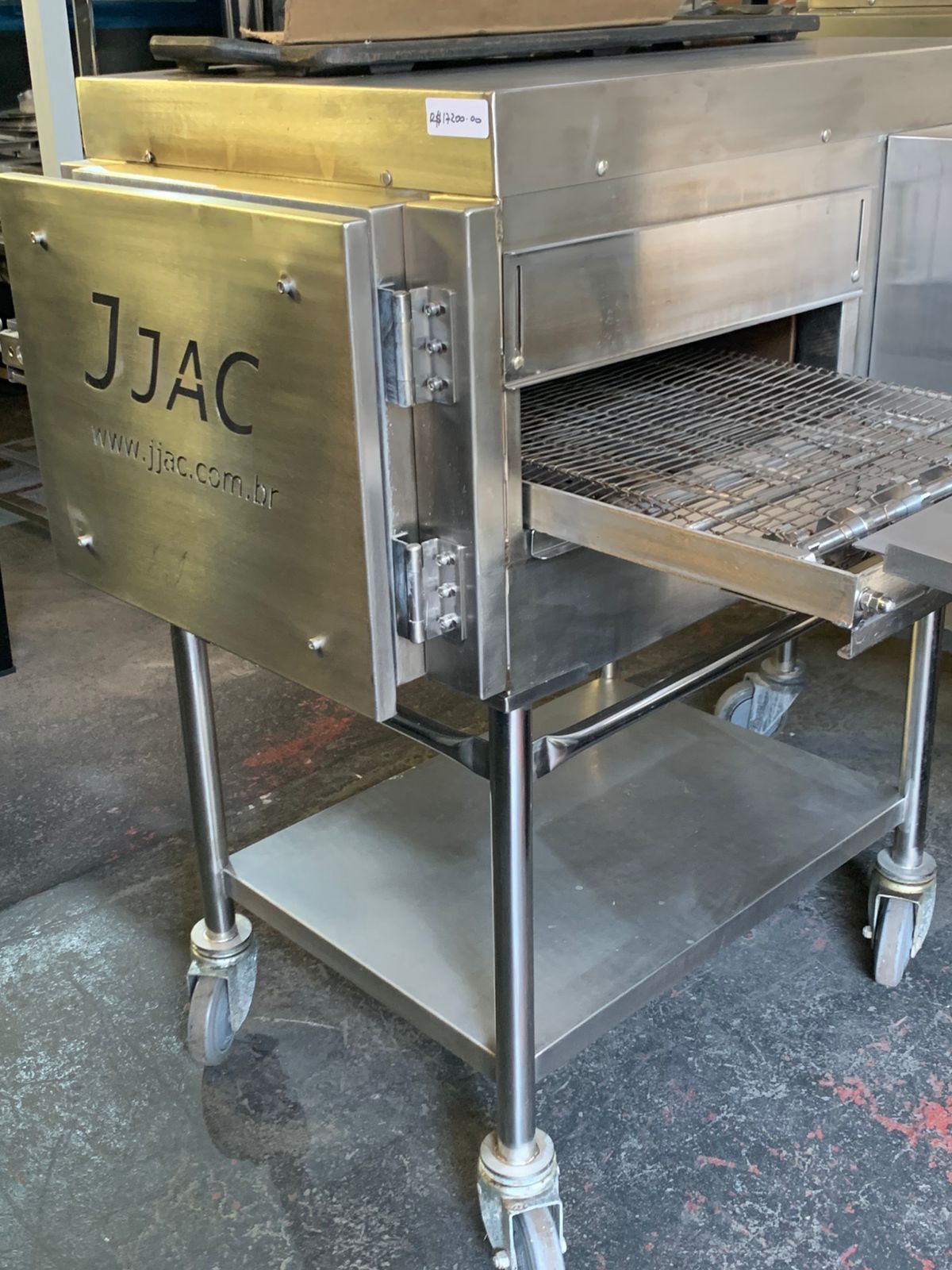 Forno de pizza com esteira comercial - Jjac