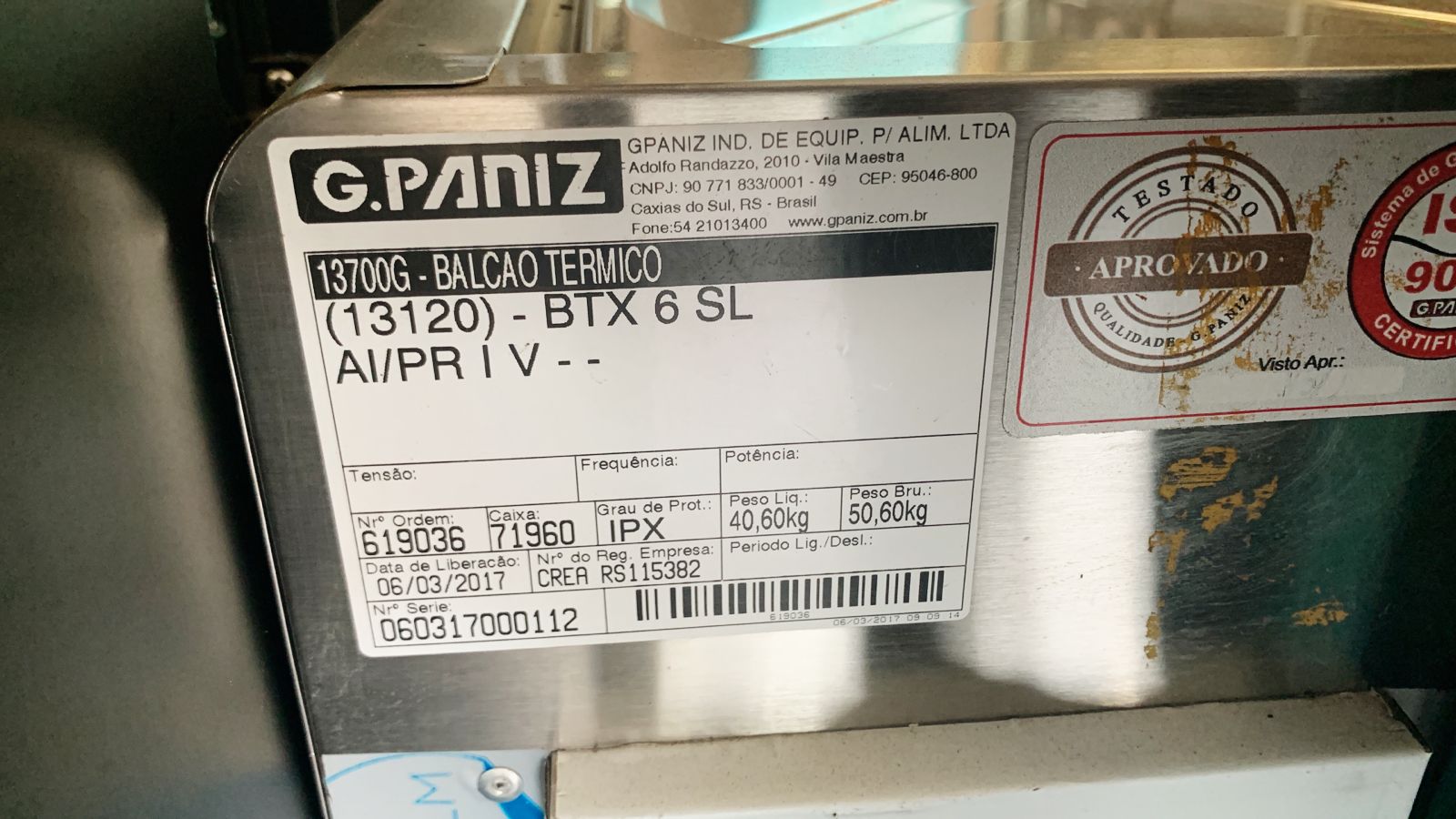 Rechaud Térmico BTX 6 SL