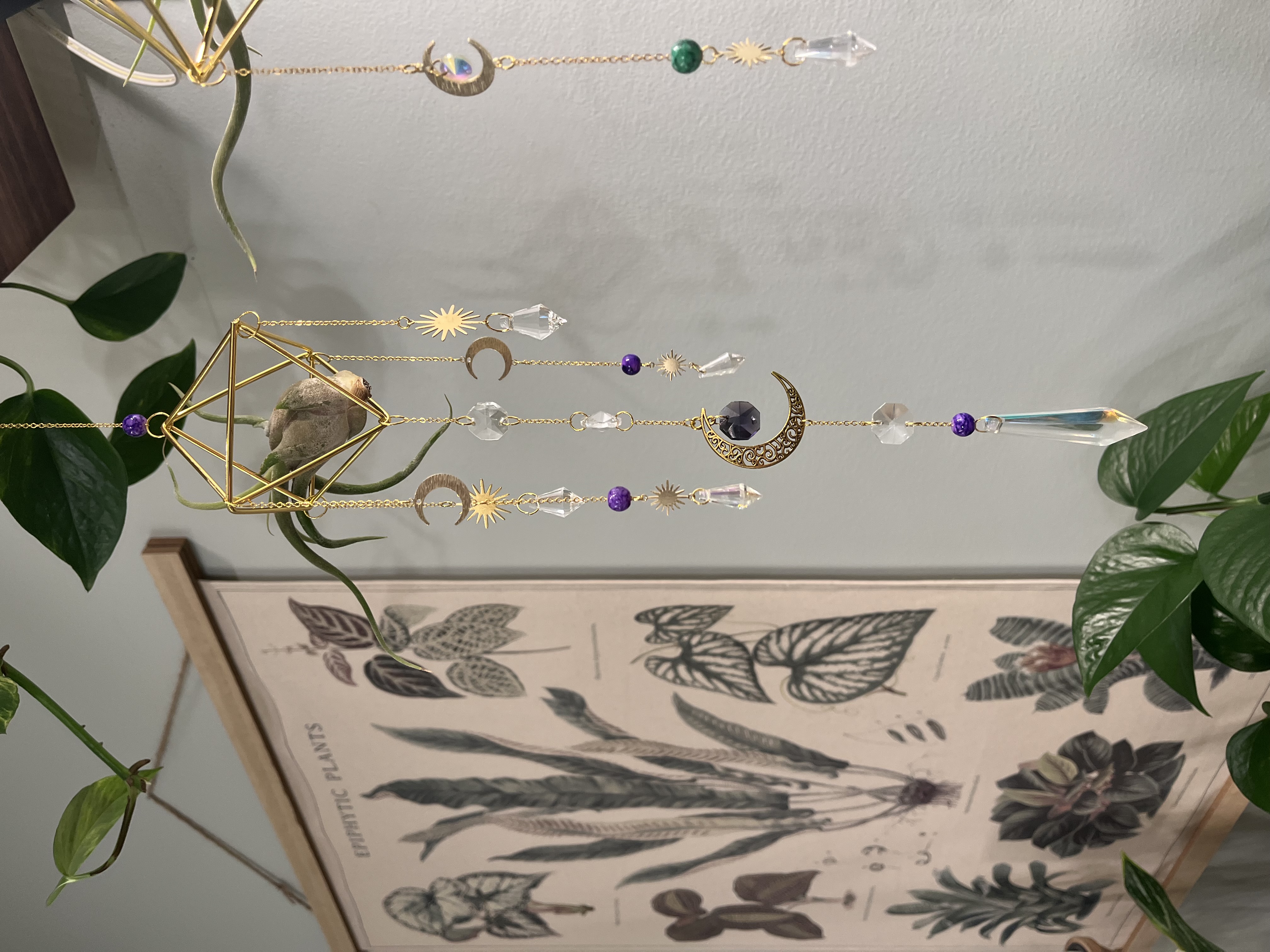 Crystal Suncatcher Airplant Holder