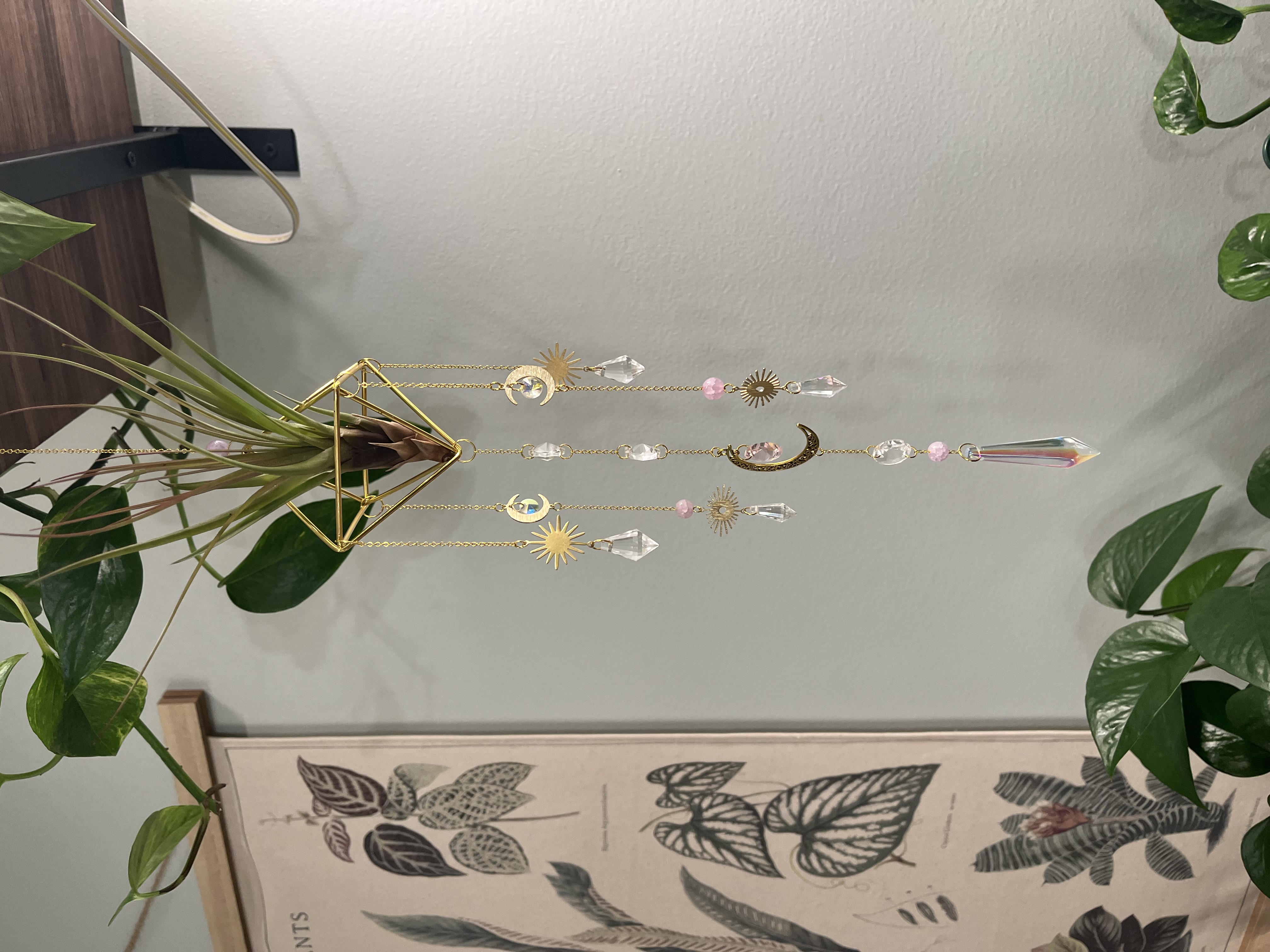 Crystal Suncatcher Airplant Holder